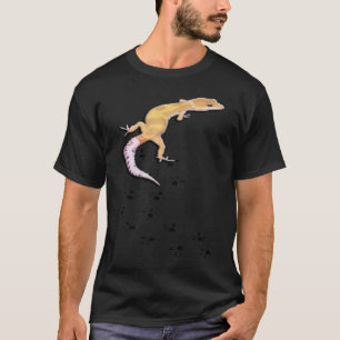 Stokherberg met sporen die gecko klimmen t-shirt