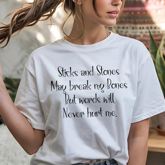 Stokken en stenen t-shirt