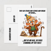 Stokken, Stenen & Te Snel Opstaan Briefkaart (Voorkant / Achterkant)