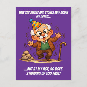 Stokken, Stenen & Te Snel Opstaan Briefkaart
