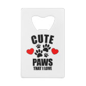 Stokken waar ik van hou creditkaart flessenopener (Achterkant)