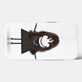 Stokpoppetje in sneakers met haar Case-Mate iPhone case (Achterkant (horizontaal))