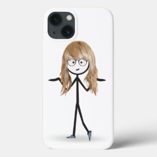 Stokpoppetje Met Blond Haar Case-Mate iPhone Case