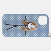 Stokpoppetje Met Blond Haar op Stippen Case-Mate iPhone Case (Achterkant (horizontaal))