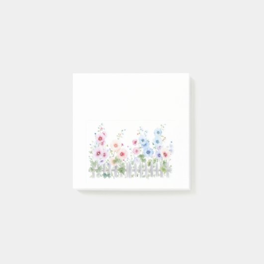 Stokrozen & Houten Hek Post-it® Notes (Voorkant)