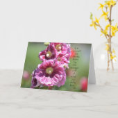 Stokrozen met Citaat Kaart (Gele Bloem)