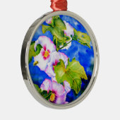 Stokrozen Metalen Ornament (Rechts)