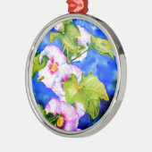 Stokrozen Metalen Ornament (Links)