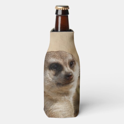 Stokstaartje 041 flesjeskoeler (Fles Voorkant)