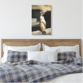 Stokstaartje Canvas Afdruk (Insitu (Slaapkamer))