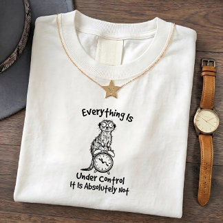 Stokstaartje Humor Grappige Citaat Grafische T-shi T-shirt