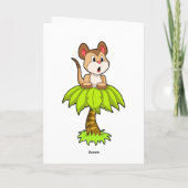 Stokstaartje met Boom Kaart (Achterkant)