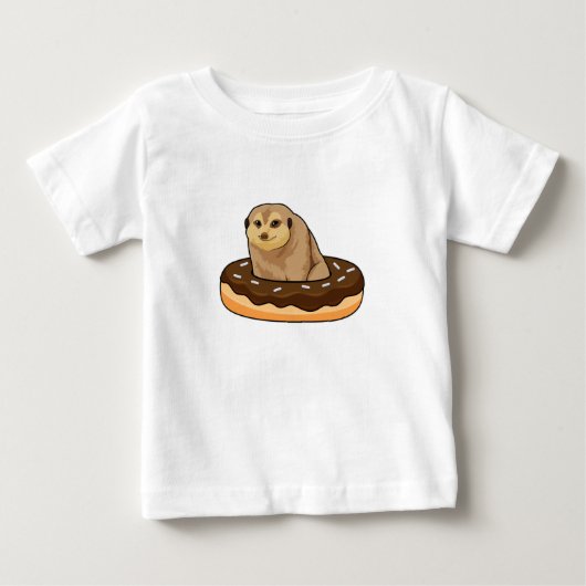 Stokstaartje met Donut (Voorkant)