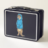Stokstaartje met Hoodie (Achterkant)