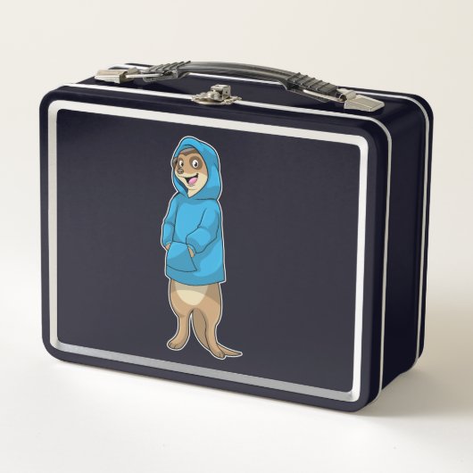 Stokstaartje met Hoodie (Voorkant)