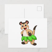 Stokstaartje op balddans briefkaart (Voorkant / Achterkant)