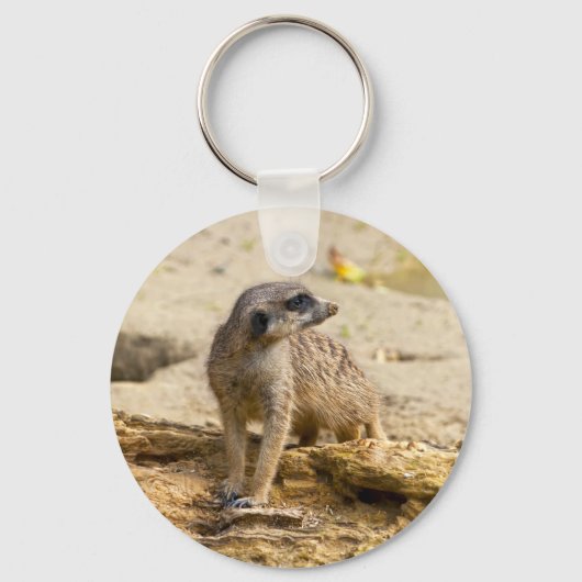 Stokstaartje Sleutelhanger (Voorkant)