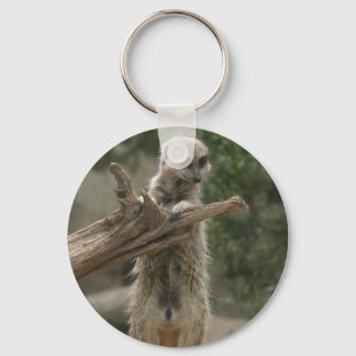 Stokstaartje Staande Sleutelhanger