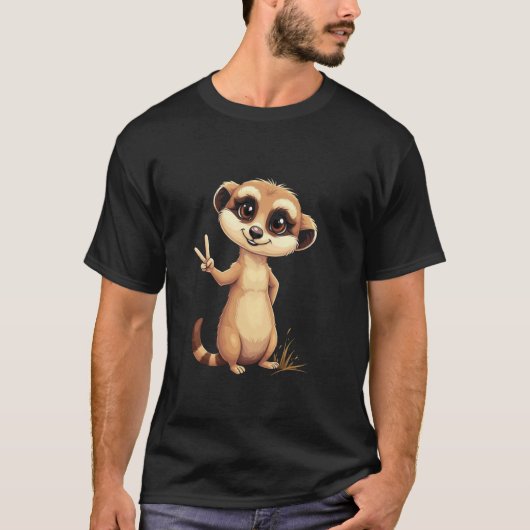 Stokstaartje T-shirt (Voorkant)
