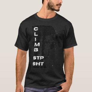 Stokstaartrommels met een drukke klim t-shirt