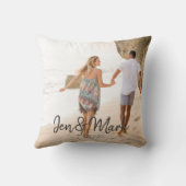 Stolen Foto. Naam en Jaar Typografie. Kussen (Achterkant)