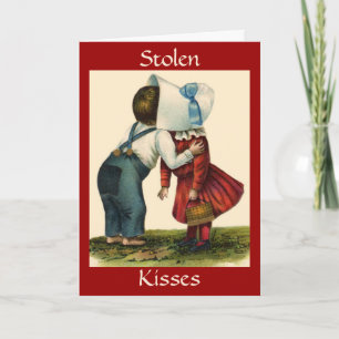 Stolen Kisses - Valentijn Feestdagen Kaart