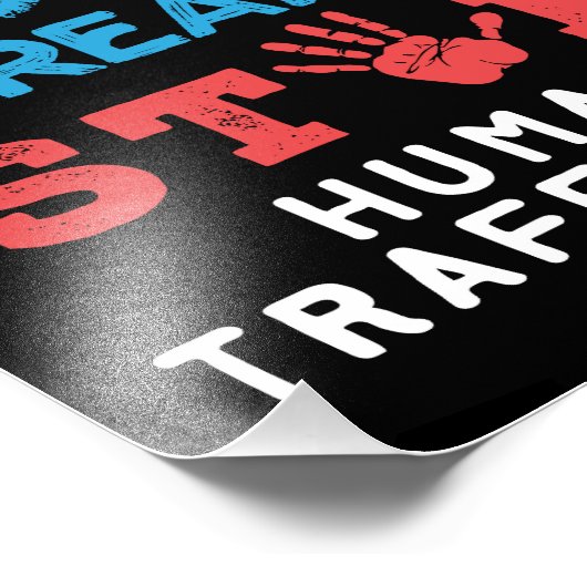 Stolen mensen Gestolen dromen stoppen mensenhandel Foto Afdruk (Hoek)