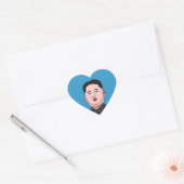 Stolid Kim Jong-un Hart Sticker (Envelop)