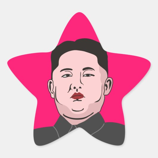 Stolid Kim Jong-un Ster Sticker (Voorkant)
