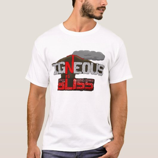 Stollend is Bliss Vulkanen T-shirt (Voorkant)