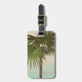  stolling, palmboom bagagelabel (Voorkant verticaal)
