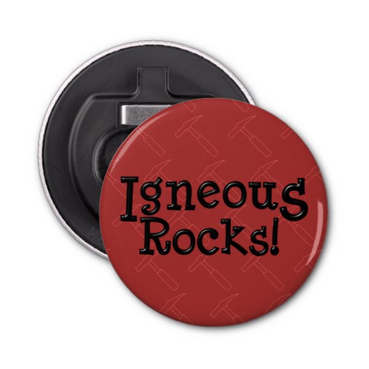 Stollingsgesteente! Button Flesopener (Voorkant)