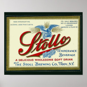 Stollo Vintage Prohibition Beverage Ad Poster