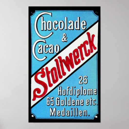 Stollwerck - Chocolat - Chocolade - Schockolade Poster (Voorkant)