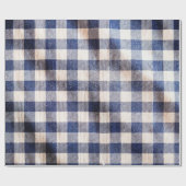 stolsel van blauwe gingham, textuur van shirten cadeaupapier (Vlak)