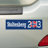 Stoltenberg 2013 bumpersticker (Op auto)