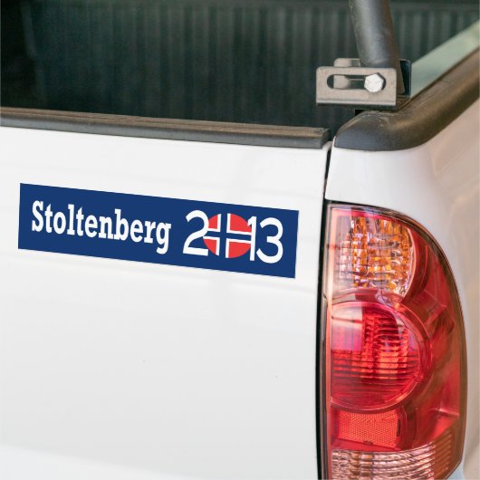 Stoltenberg 2013 bumpersticker (Op Truck)