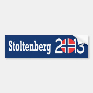 Stoltenberg 2013 bumpersticker