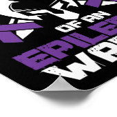 Stolze vader van epilepsie W Poster (Hoek)