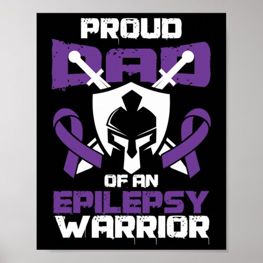 Stolze vader van epilepsie W Poster (Voorkant)