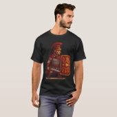 Stolzer Zenturio – Römischer Legionär in Pixelart T-shirt (Voorkant volledig)