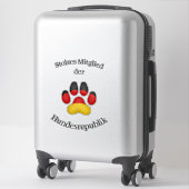 Stolzes Mitglied der Hundesrepublik Duitse hond Sticker (Koffer)