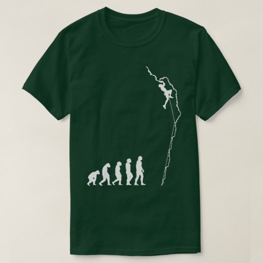 Stom in de evolutie Funny Bouldering Rock T-shirt (Design voorkant)