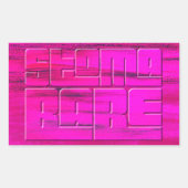 Stoma Babe Rechthoekige Sticker (Voorkant)