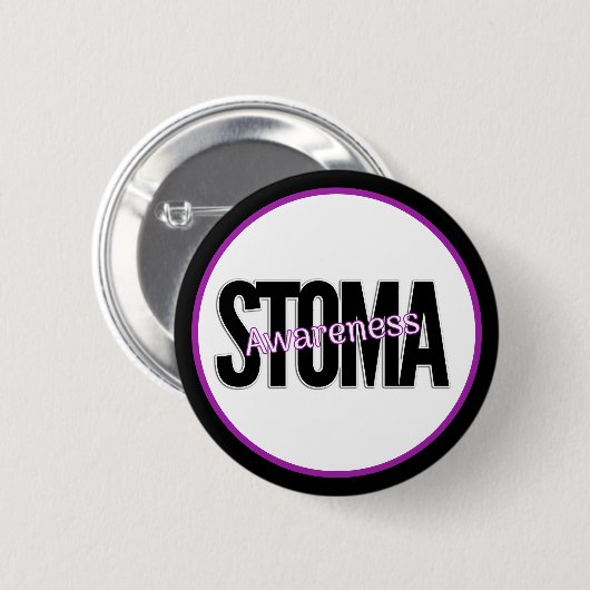 Stoma-bewustzijn Ronde Button 5,7 Cm (Voorkant /achterkant)