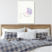 Stomach anatomiscanvas voor bloemperken, medisch c canvas afdruk (Insitu (Slaapkamer))