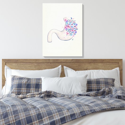 Stomach anatomiscanvas voor bloemperken, medisch c canvas afdruk (Insitu (Slaapkamer))