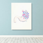 Stomach anatomiscanvas voor bloemperken, medisch c canvas afdruk (Insitu (Houten vloer))