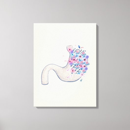Stomach anatomiscanvas voor bloemperken, medisch c canvas afdruk (Voorkant)