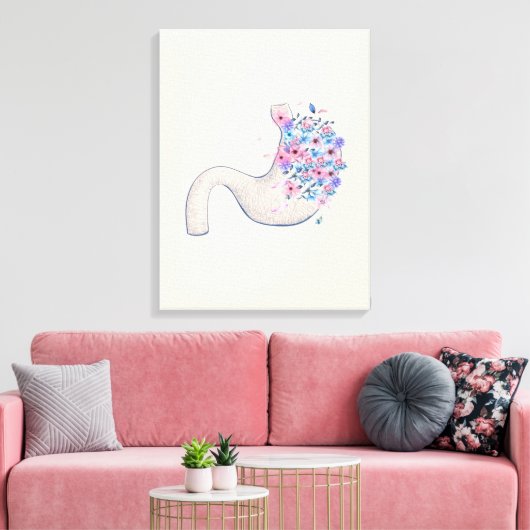Stomach anatomiscanvas voor bloemperken, medisch c canvas afdruk (Insitu (Woonkamer))